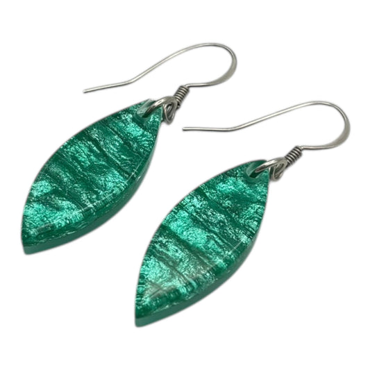 Crystal Aztec Petal Shiny Fish Hook Earrings | The Jewellery Stop