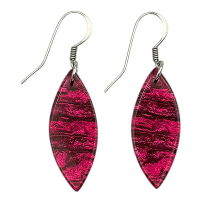 Tropical Aztec Petal Shiny Fish Hook Earrings | The Jewellery Stop