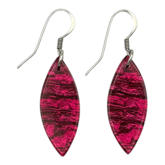 Tropical Aztec Petal Shiny Fish Hook Earrings | The Jewellery Stop