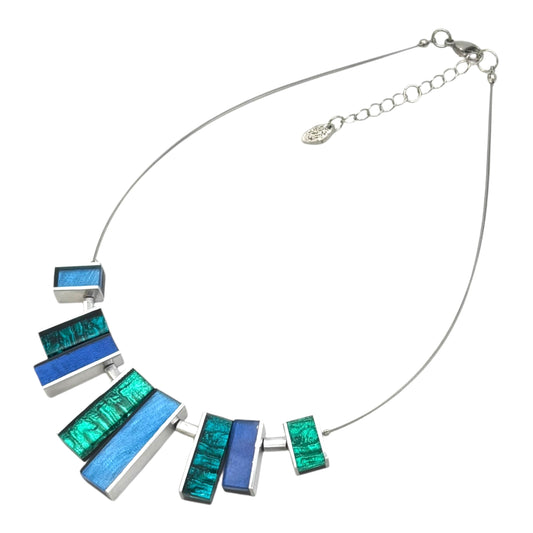 Crystal Ribbons Shiny Necklace