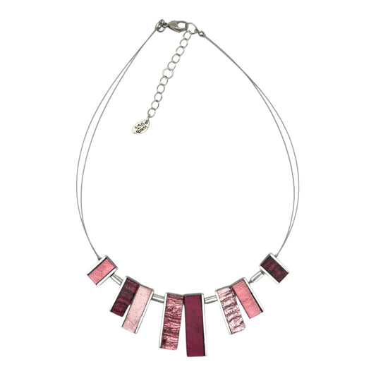 Peony Ribbons Shiny Necklace