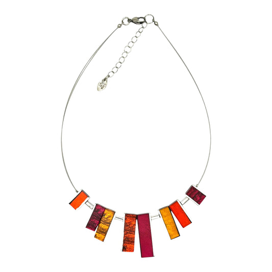 Tropical Ribbons Shiny Necklace