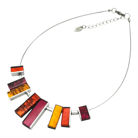 Tropical Ribbons Shiny Necklace