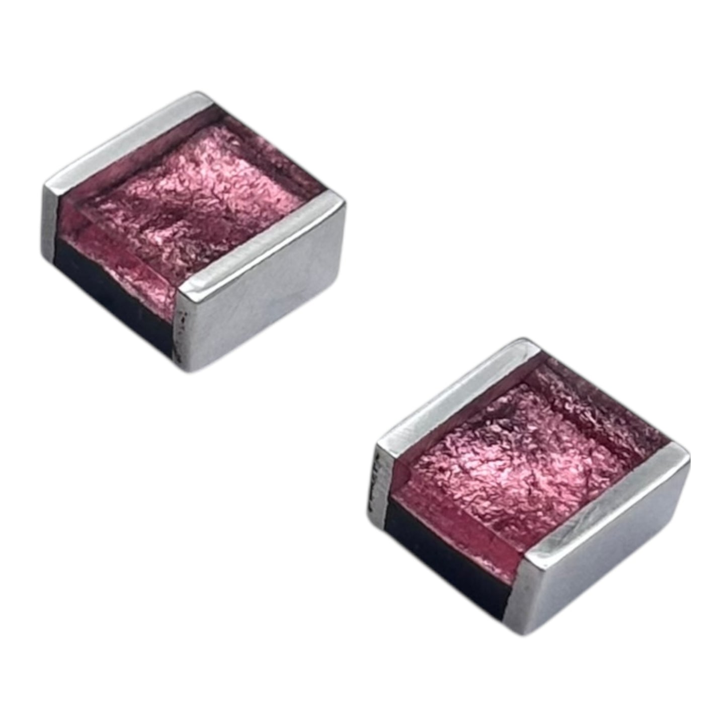Rose Ribbons Shiny Stud Earrings