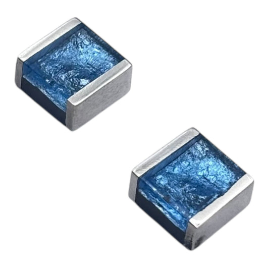Sky Ribbons Shiny Stud Earrings | The Jewellery Stop