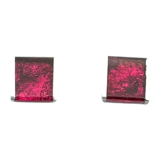 Tropical Ribbons Shiny Stud Earrings