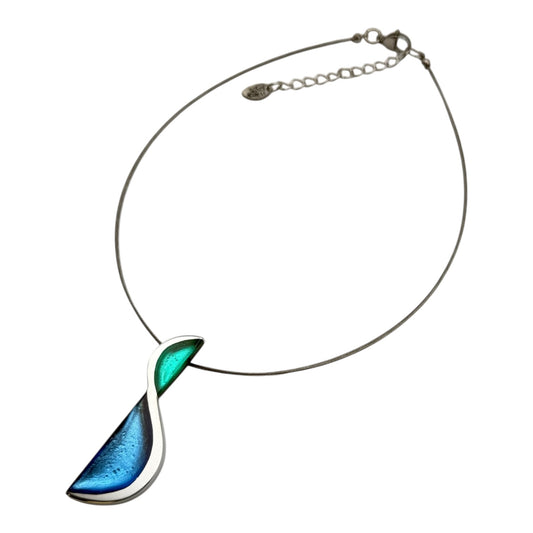 Crystal Hourglass Shiny Pendant | The Jewellery Stop