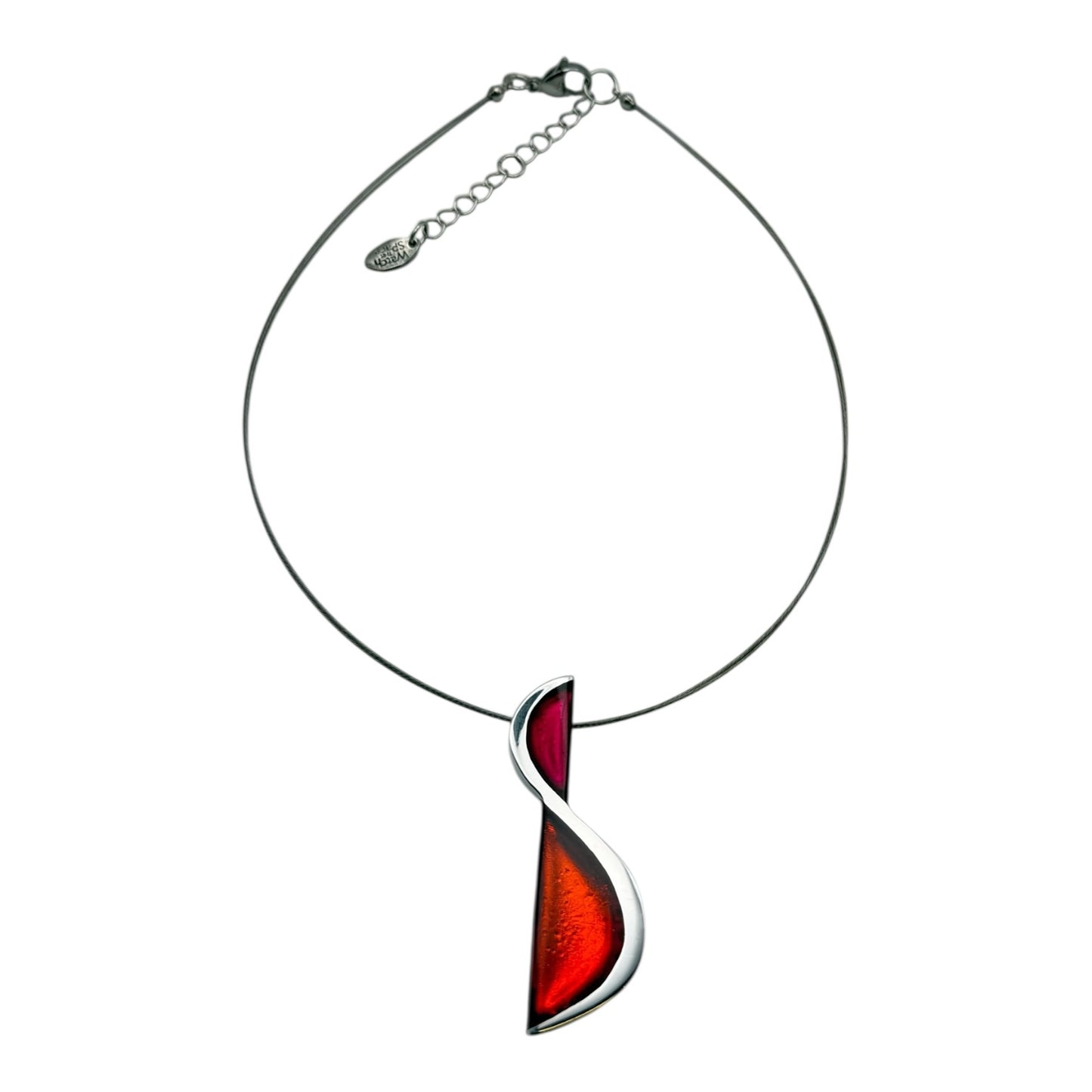 Tropical Hourglass Shiny Pendant