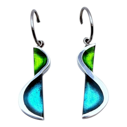 Zest Hourglass Shiny Creole Earrings