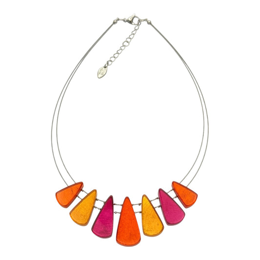 Tropical Shell Cones Shiny Necklace