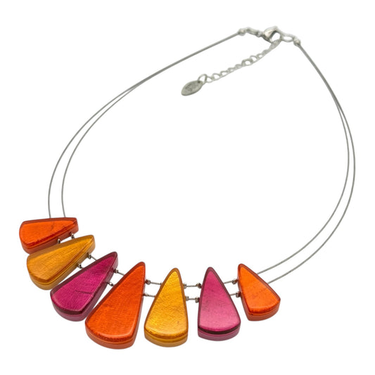 Tropical Shell Cones Shiny Necklace