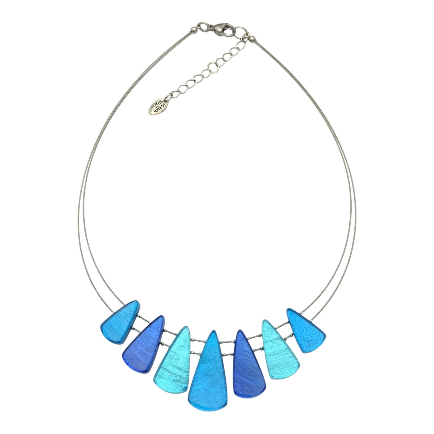 Turquoise Shell Cones Shiny Necklace
