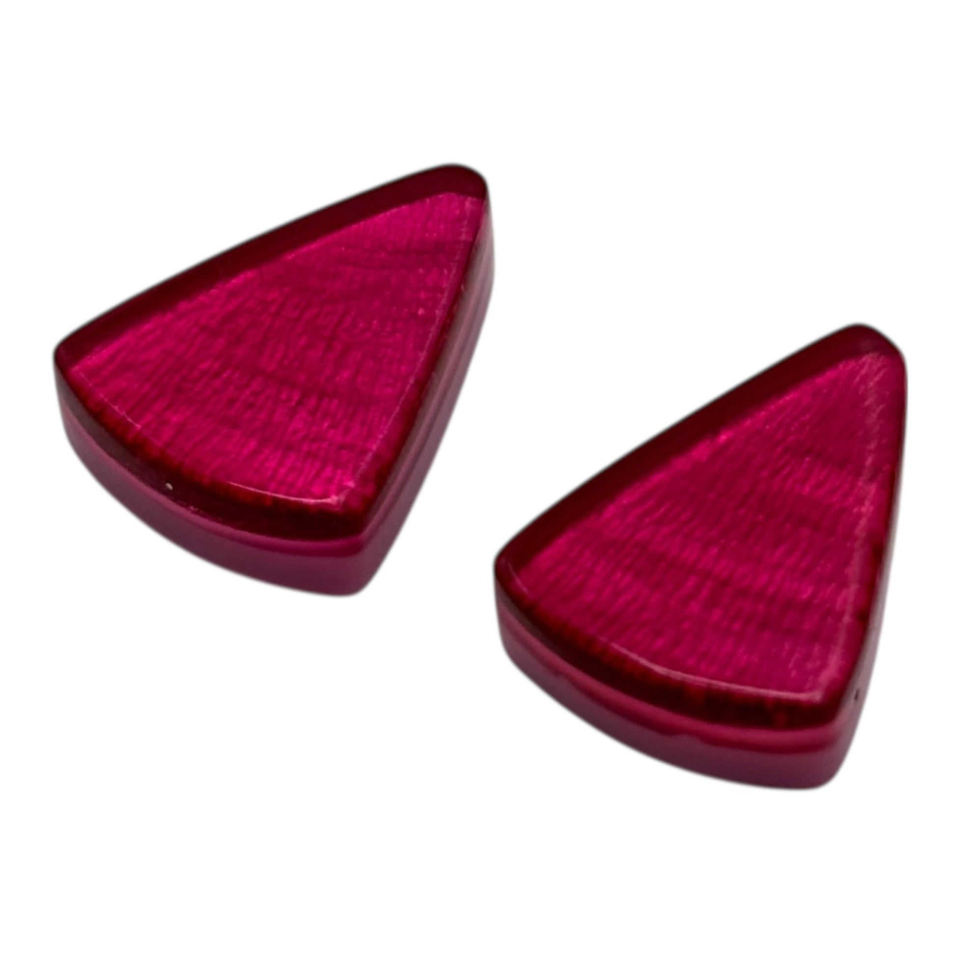 Pink Shell Cones Shiny Stud Earrings | The Jewellery Stop