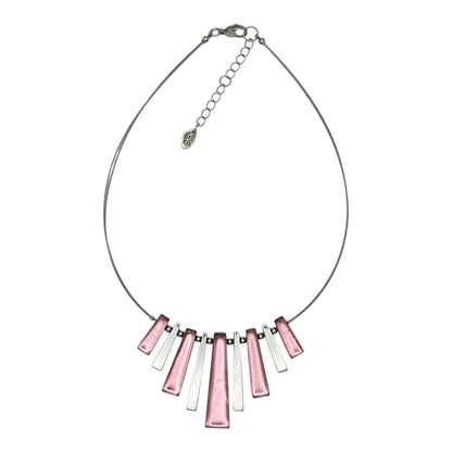 Rose Pinstripe Shiny Necklace
