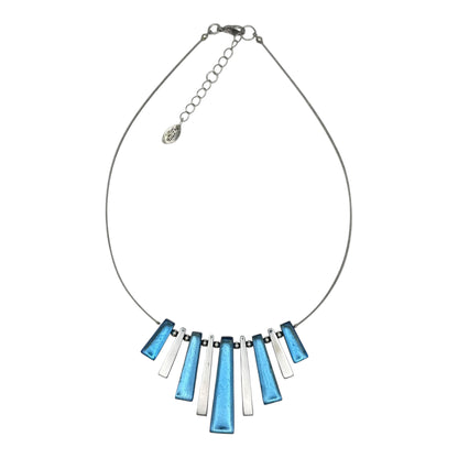 Sky Pinstripe Shiny Necklace