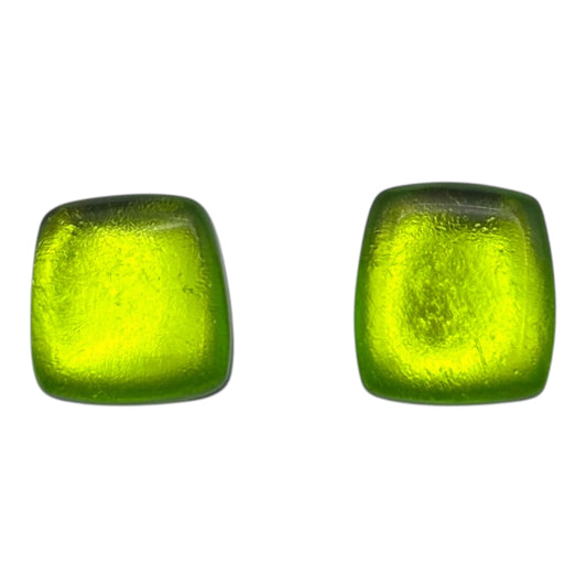 Zest Elongated Rectangles Shiny Off-Square Stud Earrings