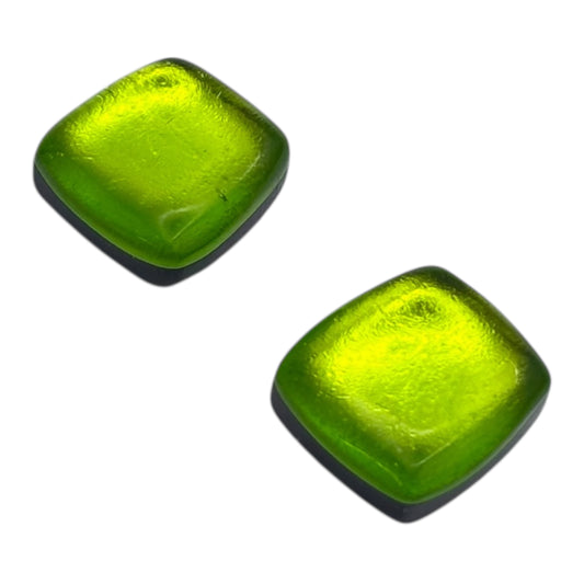 Zest Elongated Rectangles Shiny Off-Square Stud Earrings