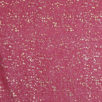 Raspberry Scarf With Rose Gold Speckle Foil Print | The Jewellery Stop