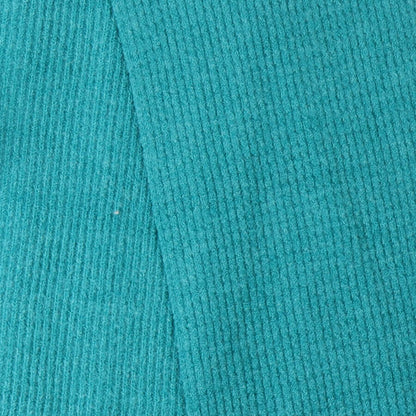 Bright Teal Cable Knit Plain Scarf | The Jewellery Stop