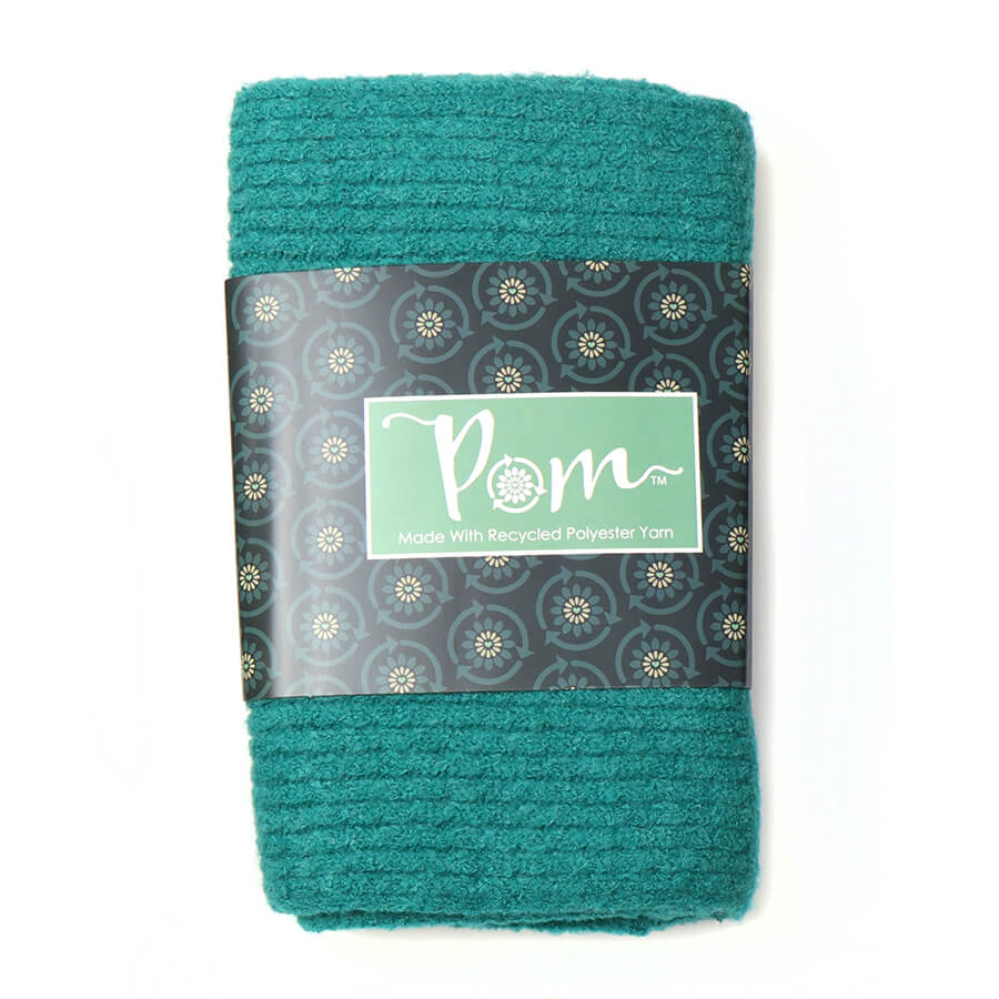 Bright Teal Cable Knit Plain Scarf | The Jewellery Stop