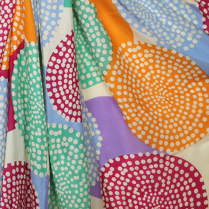 Pastels, Pink And Mustard Circle Spotty Scarf | The Jewellery Stop