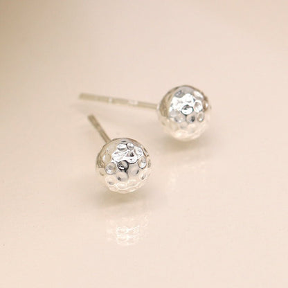 Sterling Silver Textured Orb Studs | The Jewellery Stop
