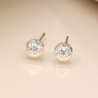 Sterling Silver Textured Orb Studs | The Jewellery Stop