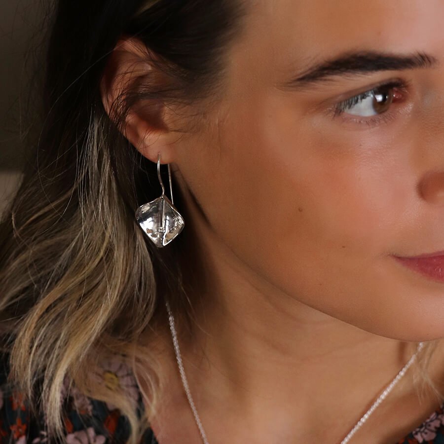 Sterling Silver Calla Lily Hook Earrings | The Jewellery Stop