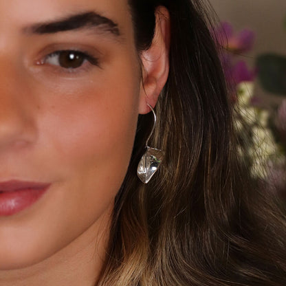 Sterling Silver Calla Lily Hook Earrings | The Jewellery Stop
