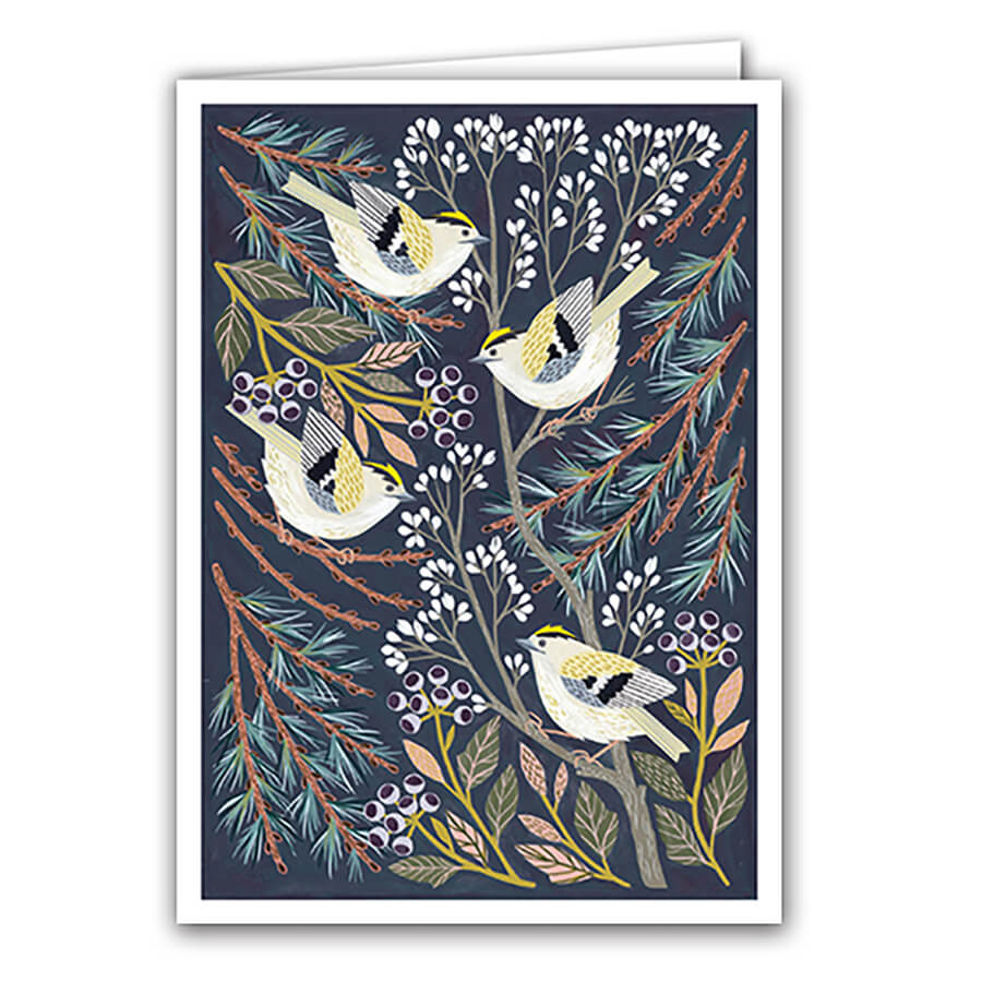 Goldcrests Greeting Card | The Jewellery Stop