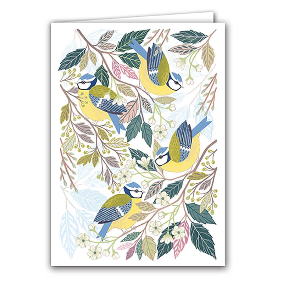 Blue Tits Greeting Card | The Jewellery Stop