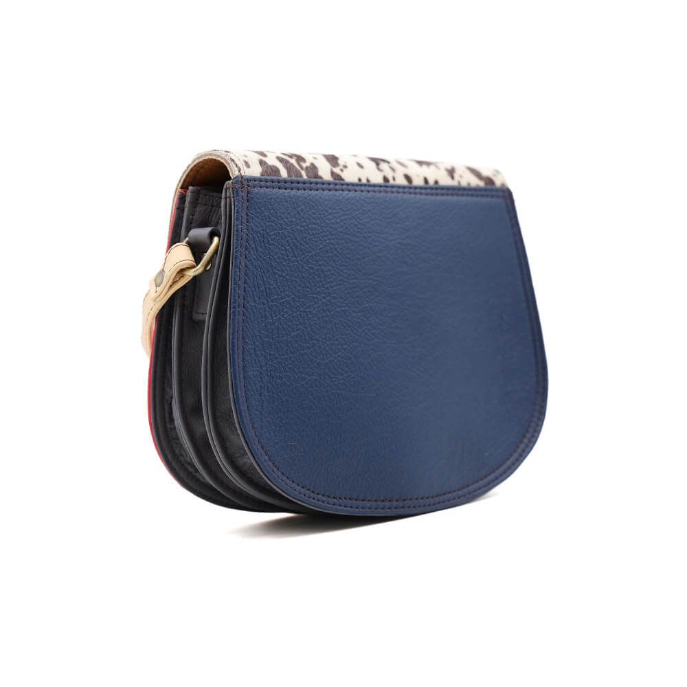 Scarlet And Animal Print Medium Leather Crossbody Bag | The Jewellery Stop