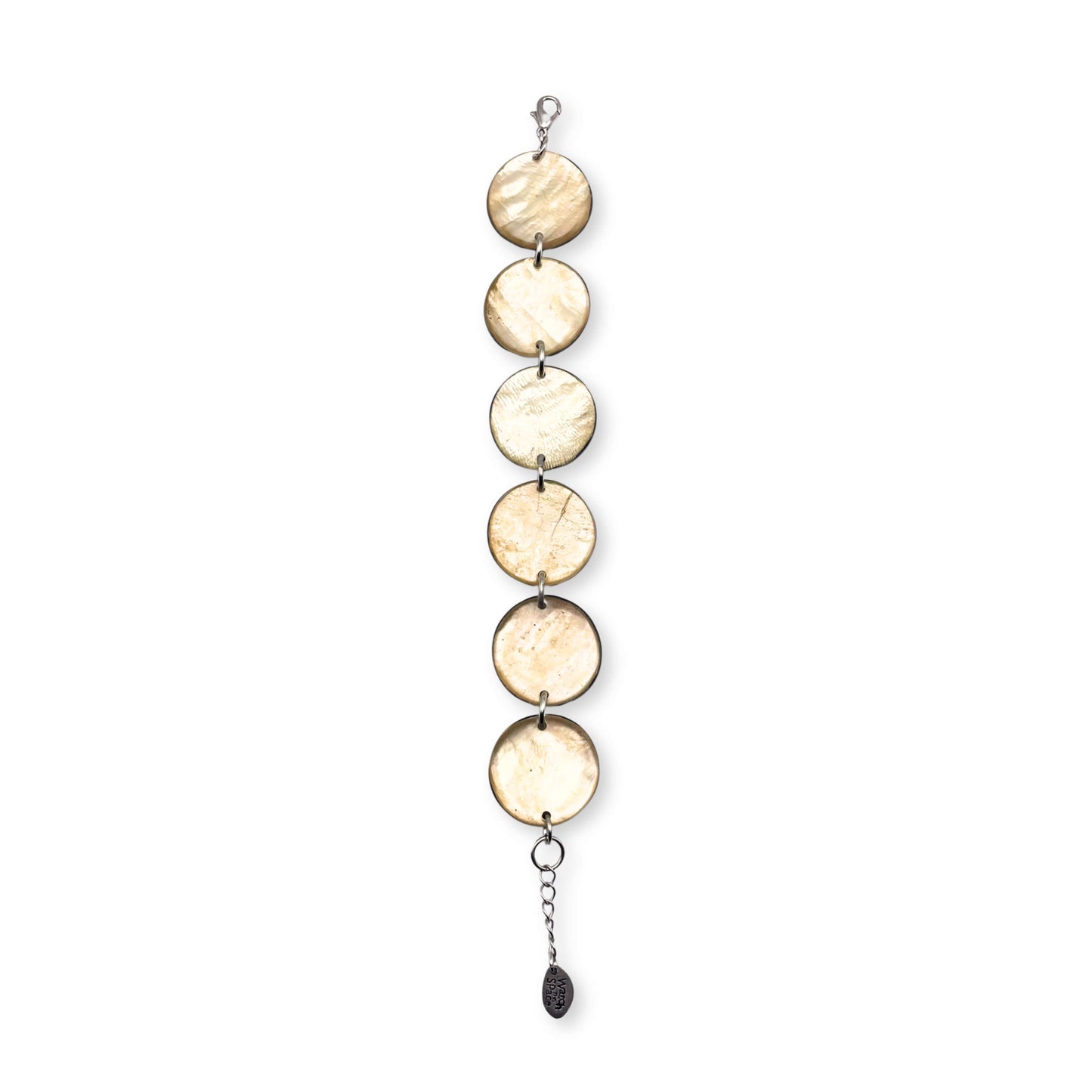 Gold Shell Flower In Resin Bracelet