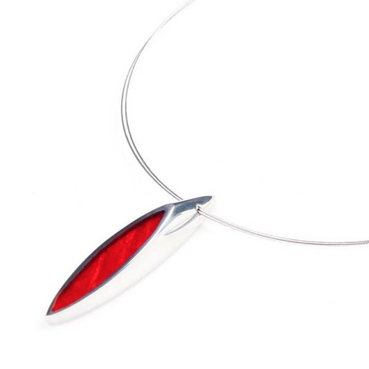 Red Pewter Bullet Pendant | The Jewellery Stop
