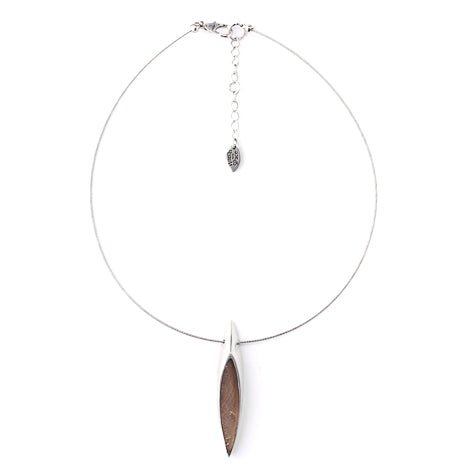 Taupe Pewter Bullet Pendant | The Jewellery Stop