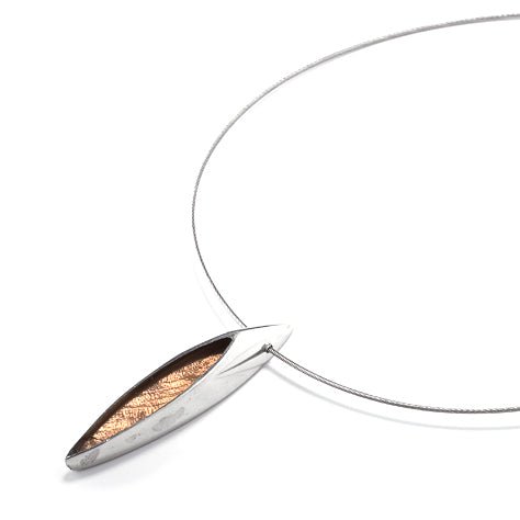 Taupe Pewter Bullet Pendant | The Jewellery Stop