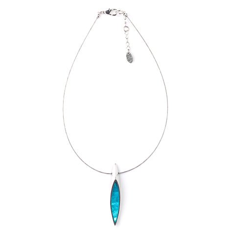 Turquoise Pewter Bullet Pendant | The Jewellery Stop