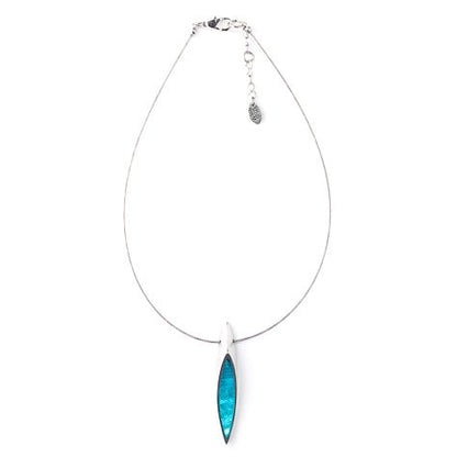 Turquoise Pewter Bullet Pendant | The Jewellery Stop