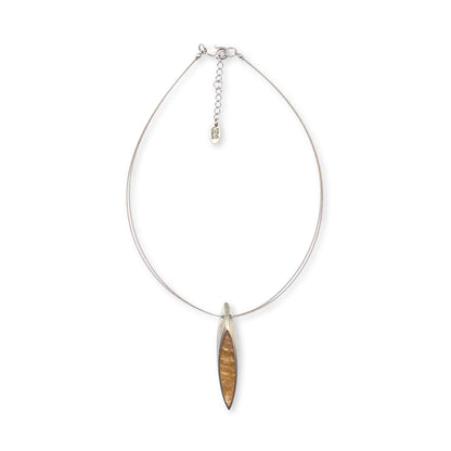 Gold Pewter Bullet Pendant