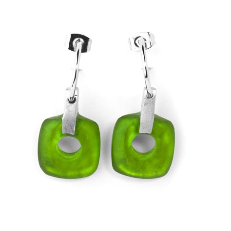 Eden Square Lollipop Matte Creole Earrings | The Jewellery Stop