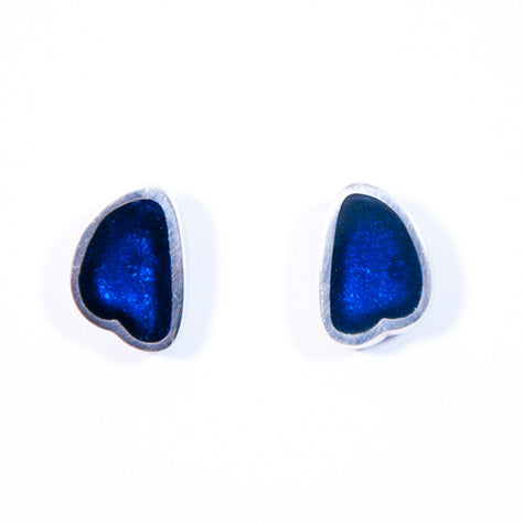 Blue Poppy Stud Earrings