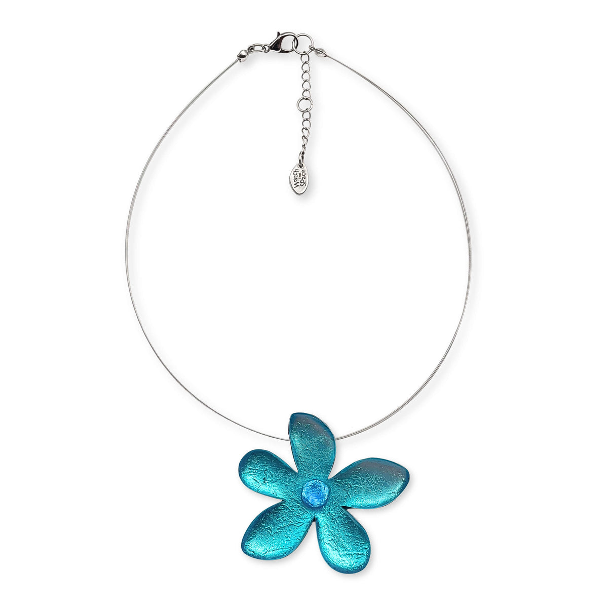 Turquoise Flower Large Pendant
