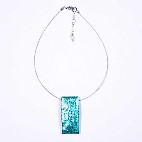 Aqua Slate Pendant | The Jewellery Stop