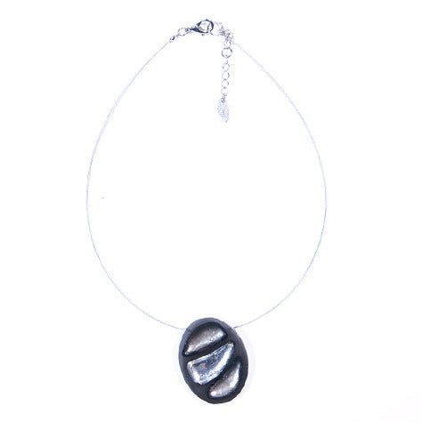 Black Zulu Oval Pendant | The Jewellery Stop