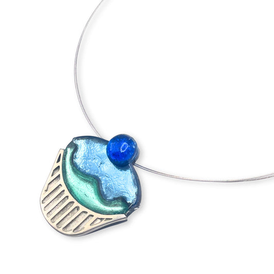 Glacier Cupcake Pendant