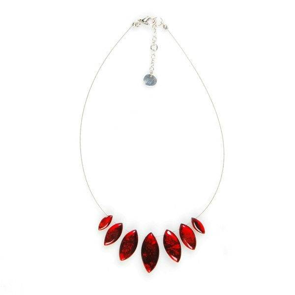 Red Petal Classic Necklace | The Jewellery Stop