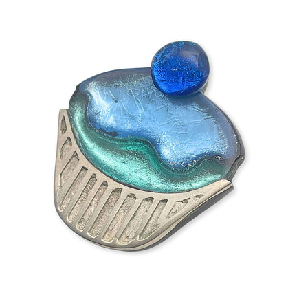 Glacier Cupcake Brooch