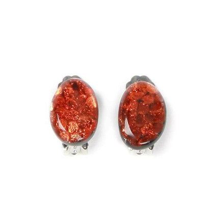 Orange Causeway Clip Earrings | The Jewellery Stop