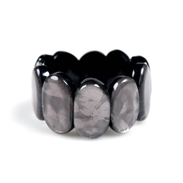 Grey Antique Pebble Bangle | The Jewellery Stop