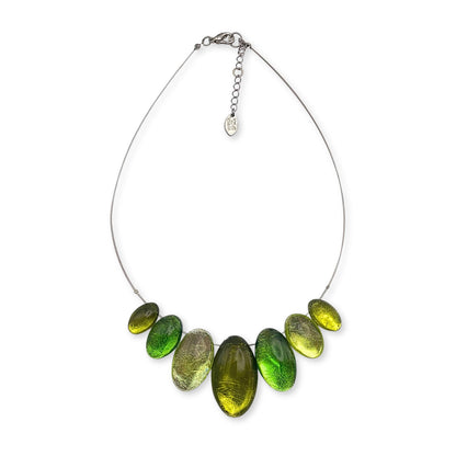 Lime Classic Ovals Rounded Necklace